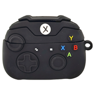 復古遊戲機手柄 AirPods Pro/Pro 2耳機保護套 附掛勾 黑色 1個