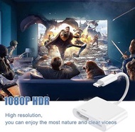 2 合 1 Lightning轉HDMI 1080P 數碼 AV 適配器適用於 Apple iPhone 電視視頻 HDMI 同步屏幕轉換器 2ndckp ggmckp 2 in1 Lightning