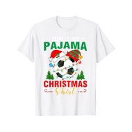 Piyama Bola Sepak Krismas dan Topi Santa - Piyama Lengan Pendek dan Pakaian Santai, Piyama Krismas B