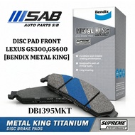 [ DB1395MKT] DISC BRAKE BRAKE PAD FRONT LEXUS GS300,GS400 [BENDIX MKT]