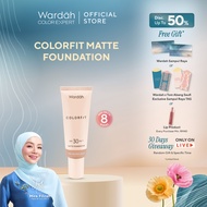 Wardah Colorfit Matte Foundation 25ml - Liquid Foundation SPF 30 PA++ and Oil Control & Lasts All Da