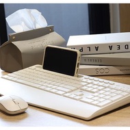 irocks K100RP 無線靜音鍵盤滑鼠組-白色 注音版