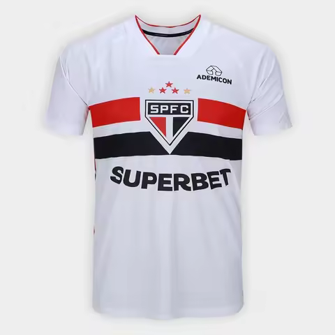 2026 New São Paulo 3D Printed Football Jersey Men Summer Sports Outdoors T-shirt Breathable Quick Dr