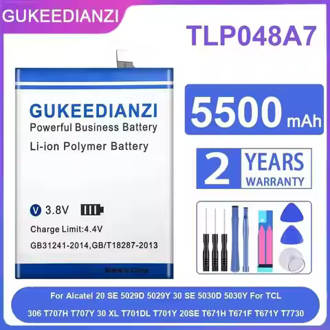 Battery TLP048A7 For Alcatel 20 SE 5029D 5029Y 30 SE 5030D For Tcl 306 T707H 30 XL T701DL T701Y 20SE