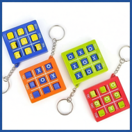 1PC XO Tic Tac Toe Chess Game Educational Son Chess Key Ring Children's Toy Gift