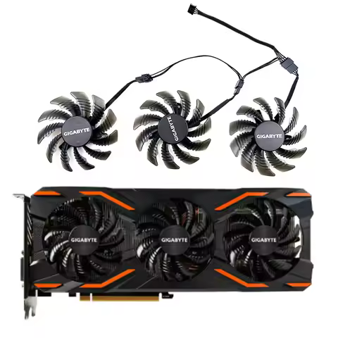 T128010SU 75MM 4Pin DC 12V 0.35A Cooling Fan for Gigabyte Gtx 1080 Ti Gtx 1070 G1 Aorus Gtx 1060 106