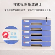 Kotak Penyimpanan Folder Fail A4 Desktop Pejabat dengan Kunci Laci Jenis Kotak Fail Plastik Kabinet 