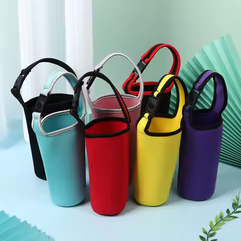 Colorful Anti-Hot Cup Sleeve 900ml/30oz Eco-Friendly Beverage Bag Water Mug Bottle Holder Tumbler Ca