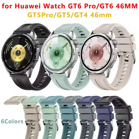 Silicone Strap for Huawei GT6/GT5/GT4 46mm Classic and Stylish 22mm Watch Strap Compatible with Huaw
