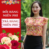 Clarita Design Chiffon Floral Shirt code EA326