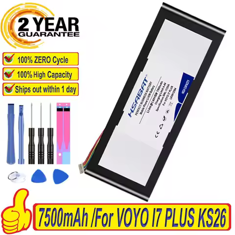Top Brand 100% New 7500mAh LR3912584 Battery for VOYO I5 I7 Plus KS26 Tablet PC Batteries