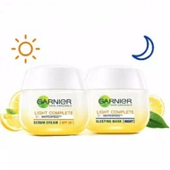 Garnier krim malam dan krim siang bright complete 50ml