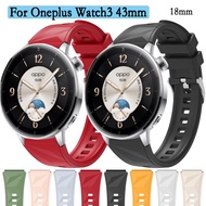 18mm Strap For Oneplus watch3 43mm / Xiaomi Watch S4 41mm Silicone Watch With Texture Watchband For 