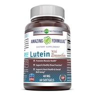 Amazing Formulas Lutein 40 mg with Zeaxanthin 1600 mcg | Softgels Supplement | Non-GMO | Gluten Free