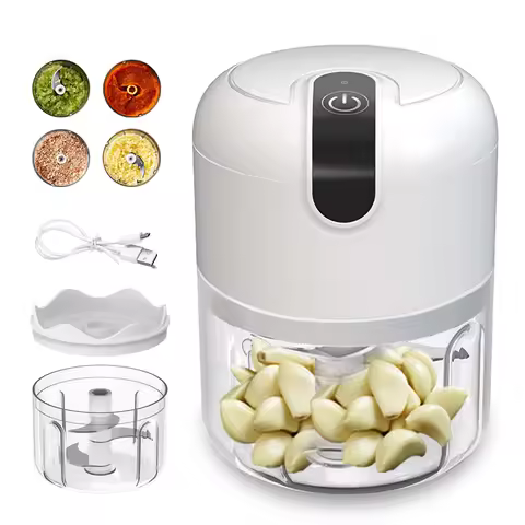 250ml Rechargeable Kitchen Portable Electric Garlic Vegetable Chopper Mini Food Processor Food Blend