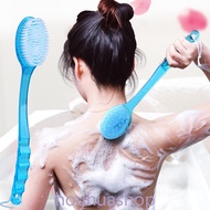 1 back shower cleaning brush, bathroom shower brush, long handle exfoliating scrub skin massager, ex