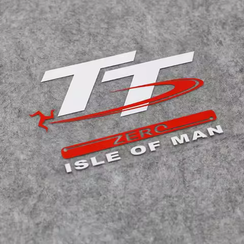 Isle of Man TT Zero Racing Vinyl Decal Waterproof Sticker for Motocross Bike Motorcycle Tank Fairing