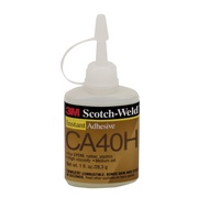 3M Scotch-Weld Instant Adhesive CA40H, Clear, 1 fl oz Bottle, 62382903300