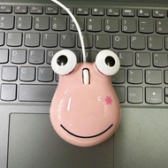 Mouse pink green frog wired Mouse cute usb wired Mouse Desktop Notebook Universal Mouse Mouse pink g