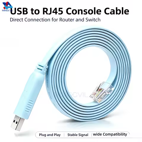 MINGCVIL USB to RJ45 Console Cable RS232 Serial Adapter for Laptop Computer Cisco Router USB RJ 45 8