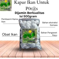 Kapur Berkualitas untuk Potas - Isi 1Kg dan 500 Gram - Ikan obattikus