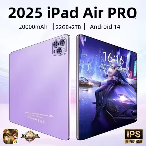 2025 Global Version Original IPad Air Pro Tablet 12inch HD 4K Android 14 22GB+2TB 20000mAh 5G Dual S