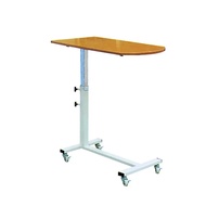 Medical Adjustable Overbed table Bedside Dinning Table With Wheels