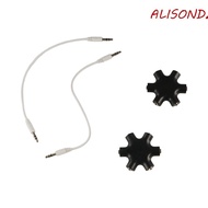 ALISONDZ Audio Splitter for Tablet MP3 MP4 Headphone Port 3.5 Jack 3.5mm Share Adapter