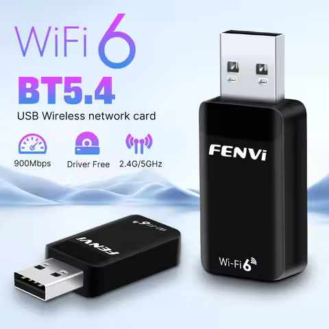 Fenvi WiFi 6 AX900 USB Bluetooth 5.4 Adapter 2 in 1 Dongle Dual Band 2.4G 5G USB WiFi Network Card W