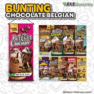 COKLAT BELGIAN /GERAI AIR COKLAT/FOOD TRUCK/BUNTING KEDAI MAKANAN 2ft x 3ft/2ft x 4ft/2ft x 5ft