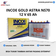 Aki Mobil Toyota Kijang LGX INCOE GOLD Astra Ns70 Aki Basah 12V / 65Ah