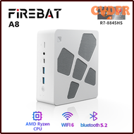 CVDFR FIREBAT A8 AMD R7-8845HS Radeon 780M คอมพิวเตอร์ขนาดเล็กเกมเมอร์16GB 1TB DDR5 RJ45เดสก์ท็อป BT