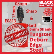 Black Hardware E Tungsten Carbide Mata Korek Besi Engraving Rotary Porting Burr Mesin Machine Drill 