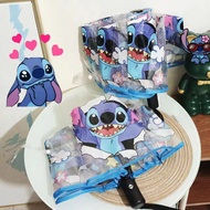 payung besar payung lipat payung Transparent Transparent Umbrella Stitch Automatic Anime Manual Fema