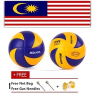 Readystock Mikasa size 5 volleyball ball Soft PU Volleyball Bola tampar High Quality Bola Tampar Saiz 5 Sports