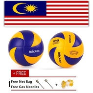 Readystock Mikasa size 5 volleyball ball Soft PU Volleyball Bola tampar High Quality Bola Tampar Sai