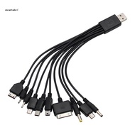 Universal USB To Multi Plug Cellpahone Charger Cable 10 in 1 USB Cable 20CM