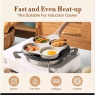 ORIGINAL CAROTE COSY LEUSE/ JEETEE/ PERO 4-Hole Non-Stick Egg Pan Martabak/ 4-Hole Pancake/