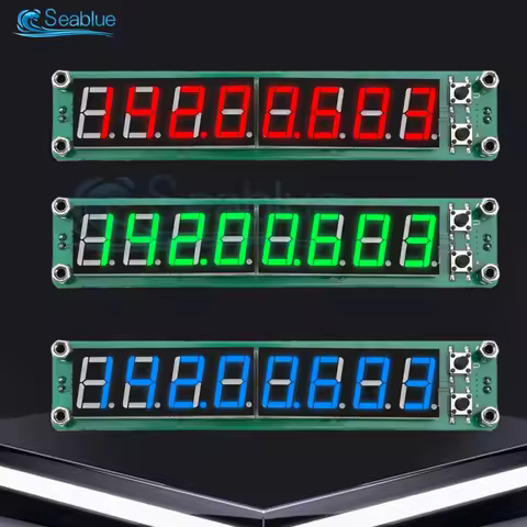 3 Channel RF Signal Frequency Counter Cymometer 8-Digit Digital Tester Meter 0.1 MHz-60 MHz 1.2 GHz 