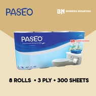 Paseo Elegant Toilet Tissue Core Non Emboss [8Roll/300 Sheet]