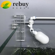 REBUY Float Valve, White Mini Fish Tank Ball Valve, Water Tank Level Control Plastic Adjustable Auto