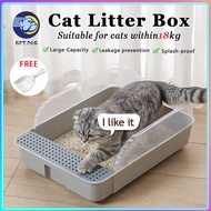 Cat Litter Box Cat toilet Supplies with Litter Shovel Removable Large Framed Cat Litter Tray Extra large cat litter box