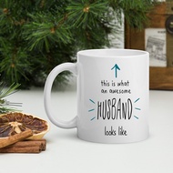 Husband AwesomeMug Powerful Husband Mug Send Husband Water Cup Ceramic Cup Gift Birthday