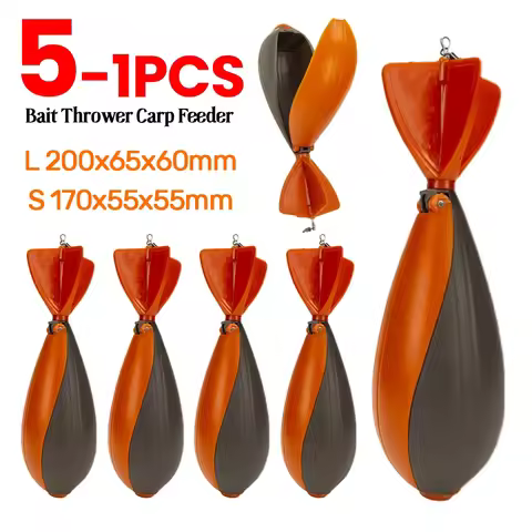 Rocket Bait Thrower Carp Feeder Bomb Fishing Feeder Nesting Tool Pellet Position Thrower Float Fishi