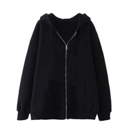 เสื้อสเวตเตอร์แบบกอธิคเสื้อผ้า Y2K พิมพ์ลายโครงกระดูกเสื้อนอกมีหมวกมีซิปเสื้อแขนยาวสตรีผู้ชาย