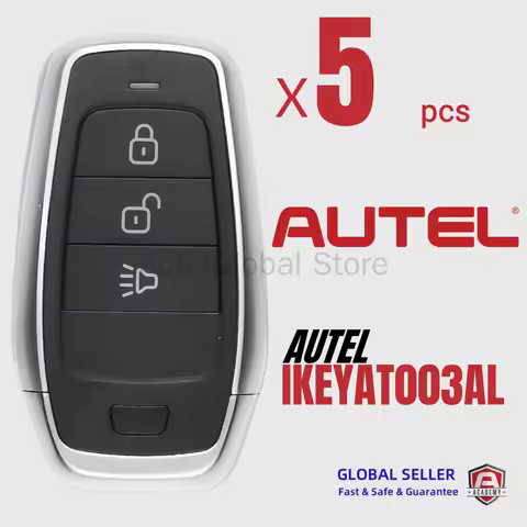 5PCS Autel Ikey Autel IKEYAT003AL AT003AL Universal Smart Remote Key 3 Buttons For Autel Smart Key F