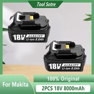 Makita BL1860 Rechargeable Battery 18 V 8000mAh Lithium Ion for Makita 18v Battery 8Ah WIth LED Charger