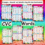 ♞,♘Reading chart abakada educational chart laminated  unang hakbang sa pagbasa set 5pages