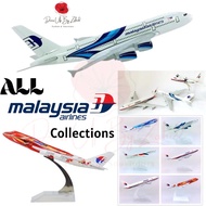 Ready Stock Airplane Model Malaysia-  Aircraft Model 16cm  MAS Aircraft Model/Model Mas Kapal Terban