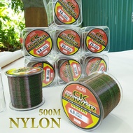 Cước câu cá tàng hình dây câu cá 100% Nylon CK power tải cá tốt CK500